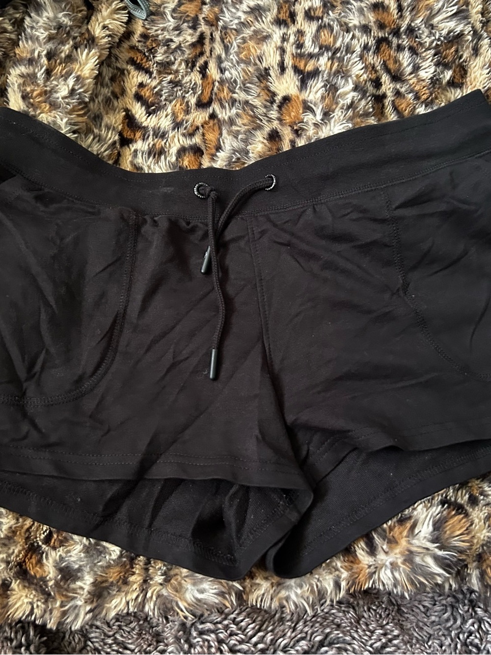 DIXXON Black Athletic Drawstring Women's Shorts